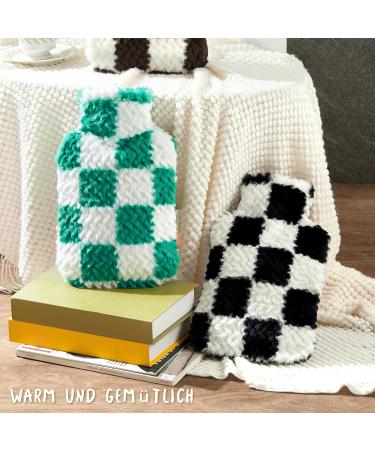 Buy SAMPLY 2L Hot Water Bottle with Soft Cover - Fluffy Green Bed Bottle for Kids & Adults - Perfect Gift for Women - Buy Online on GoSupps.com