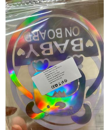 Baby on Board Stickers - Cute Removable Car Safety Stickers (2PCs) - International Shipping Available - Buy Online on GoSupps.com