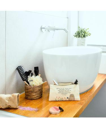 Mr. & Mrs. Panda Otter Makeup Bag Size S - Perfect Gift for Plant Lovers and Cosmetics | International Shipping Available - Buy Online on GoSupps.com