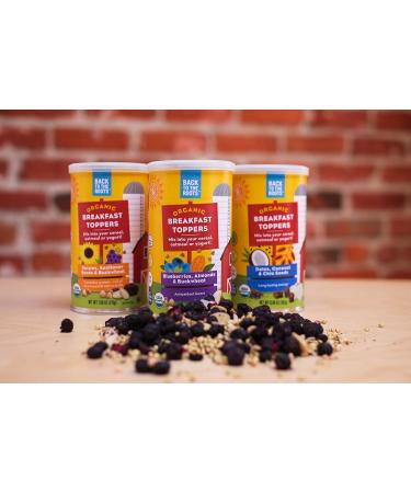 Back to the Roots Organic Breakfast Toppers: Raisins Sunflower Seeds and Buckwheat (Pack of 2) 15.16 Ounce - Buy Online on GoSupps.com