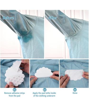 Armpit Pads - Antiperspirant Odor Blocker for Men & Women | 80 Pack Dress Shields | Absorbent Anti Sweat Pads - Buy Online on GoSupps.com
