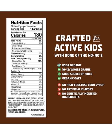 Clif Kid Organic Z Bar Chocolate Brownie - 18 Count | Nutritious Snack for Kids - Buy Online on GoSupps.com