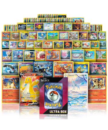 CCG Select Ultra Box | 100 Cards with 2 Guaranteed Ultra Rares | Plus 8 Holo or Rare Cards | Compatible with Pokemon Cards