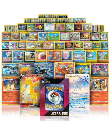 CCG Select Ultra Box | 100 Cards with 2 Guaranteed Ultra Rares | Plus 8 Holo or Rare Cards | Compatible with Pokemon Cards