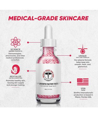 Skin Pro Epidermal Serum for Face - PRP Facelift, IGF EGF, HGF Serum - Anti-Wrinkle with Jojoba Beads - Buy Online on GoSupps.com