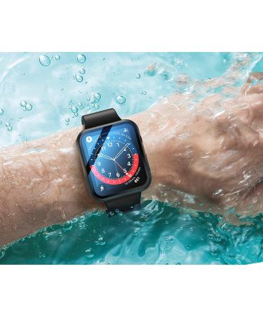 Misxi Waterproof Hard Case with Tempered Glass for Apple Watch Series 6/SE/5/4 40mm - Durable Protective Cover with Screen Protector (2-Pack) Matte Black - Buy Online on GoSupps.com