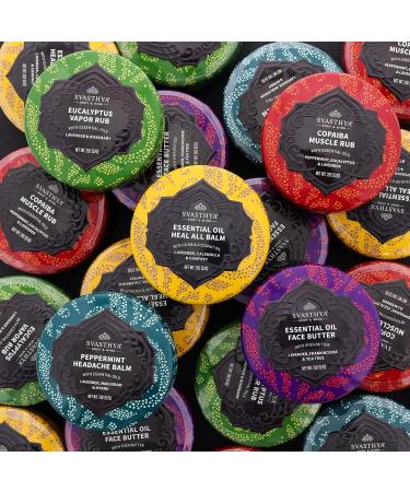 Essential Oil Face Butter by Svasthya - Nourishing Skin Restoring Complexion - Shea Butter, Coconut, Argan & Grapeseed Oil - Made in USA - 2 oz - Buy Online on GoSupps.com