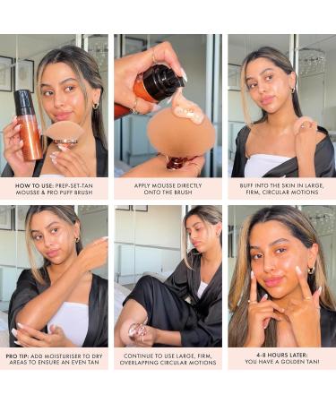 ICONIC LONDON Prep Set Tan Mousse | Long Lasting Sun Kissed Skin Bronze Glow Cruelty-Free Vegan Makeup Glow - Buy Online on GoSupps.com