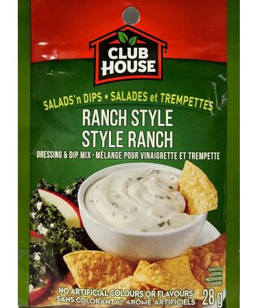 Club House Dry Sauce/Seasoning/Marinade Mix Salad N Dip Ranch Style 28g Case Pack 12 Count - Buy Online on GoSupps.com
