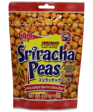 Hapi Sriracha Peas Pouch 4.23 Ounce (Pack of 12)
