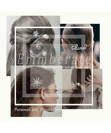 Erimberate Bohemian Moon Star Hair Clip - Gold Crystal Drop Hair Barrette for Women and Girls - Buy Online on GoSupps.com