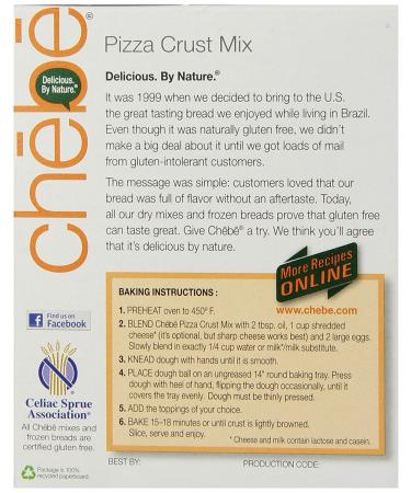 Chebe Bread Pizza Crust Mix - Gluten Free - 7.5oz Box (Pack of 8) - Buy Online on GoSupps.com