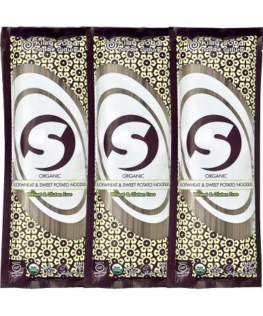 King Soba 3-PACK Buckwheat Sweet Potato Noodles, Organic & Gluten Free 8.8 Ounce (Pack of 3)