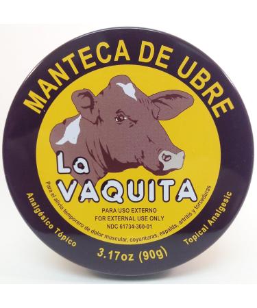 Manteca De Ubre La Vaquita 3.17 Oz. Topical Analgesic 3-PACK - Buy Online on GoSupps.com