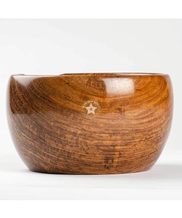 Handmade Rosewood Yarn Storage Bowl for Knitting & Crocheting by SIC | Large 7 x 4 Rosewood Yarn Holder for Winder & Hooks - Buy Online on GoSupps.com