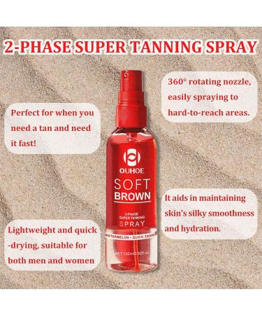 Instant Tanning Spray Self-Tanning Mist Tan Accelerator Spray Natural Tan Spray for Face & Body All Skin Tones Spray Tan Long Lasting Fast Tan Quick Drying Vegan Cruelty Free - Buy Online on GoSupps.com