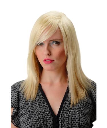 WIG ME UP - GFW2472-LG26+613 ladies wig light blonde golden blonde mix straight bangs parted 45 cm
