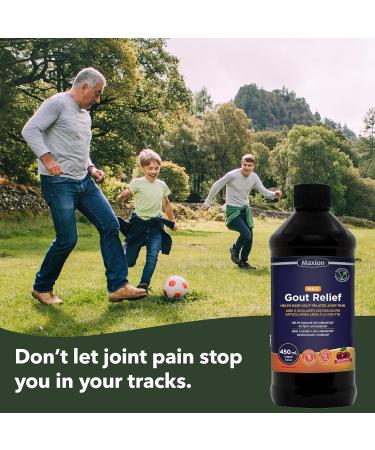 Maxion Gout Relief Liquid to Relieve Pain Manage Inflammation and Reduce Uric Acid Potent Antioxidant 450ml (1) - Buy Online on GoSupps.com