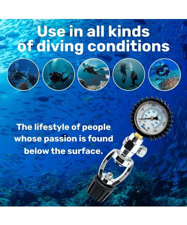 H2ODYSSEY Yoke Pressure Tester - Professional Scuba Diving Gauge - Buy Online on GoSupps.com