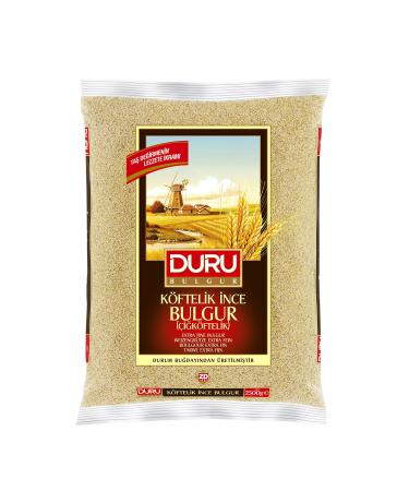 Duru Extra Fine Bulgur, 88.2oz (2500 g), Wheat Berries, 100% Natural and Certificated, High Fiber and Protein, Non-GMO, Great for Vegan Recipes, Better than Rice 5.5 Pound (Pack of 1)