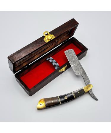 Razor Damascus Steel | Men's Gift Set | High Quality and Handmade | Barber Razor | DBR34