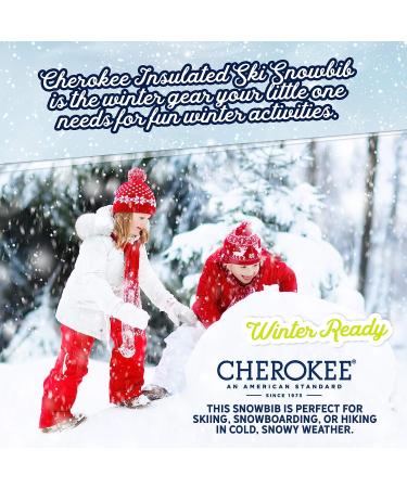 Cherokee Kids Snow Bib Insulated Ski Pants Overalls (4-18) Black 7 - Boys and Girls - Buy Online on GoSupps.com
