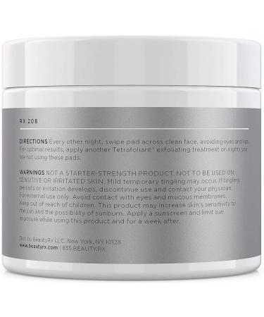 BeautyRx Advanced Exfoliating Therapy Pads - 10% Glycolic Acid - At Home Chemical Peel - 50 Pads - International Shipping Available - Buy Online on GoSupps.com