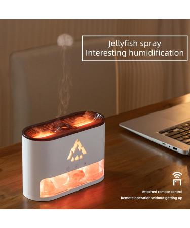 Essential Oil Diffuser with Remote - 250ml Himalayan Salt Aromatherapy 2 Mist Modes Ambient Glow & Auto-Off for Home & Office - Black - Buy Online on GoSupps.com