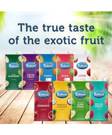 Rubicon Aam Panna Green Mango Indian Street Drink | 1L Carton | Carefully Blended with Seasoning & Spices | No Preservatives Artificial Colourings or Sweeteners | Rich in Vitamin C | Made in Canada - Buy Online on GoSupps.com