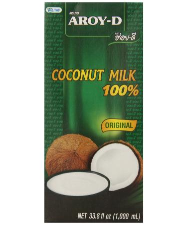 AROY-D 100% Coconut Milk - 33.8 oz packages (3-pack)