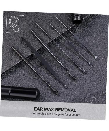 SKISUNO 6pcs Ear Wax Removal Tool Set Safe Ear Cleaner Scoop Kit for Adults Comfortable Stylish Design for Daily Use and Travel - Buy Online on GoSupps.com