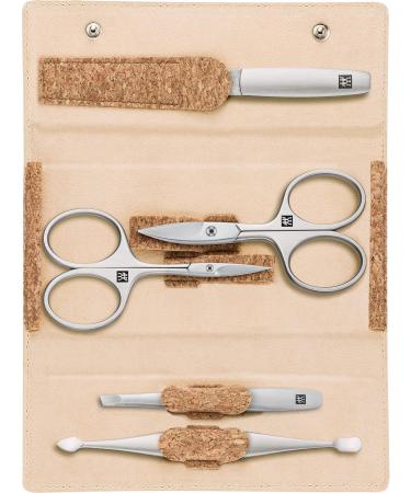 ZWILLING Manicure Nail Set 5 Pieces Premium Pedicure Care for Hands and Feet in Travel Size Made of Cork 5-Teilig Includes nail scissors