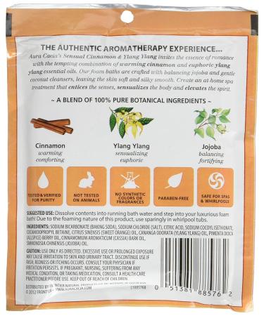 Aura Cacia Cinnamon and Ylang Ylang Aromatherapy Foam Bath - 2.5 oz (6 Pack) - Buy Online on GoSupps.com