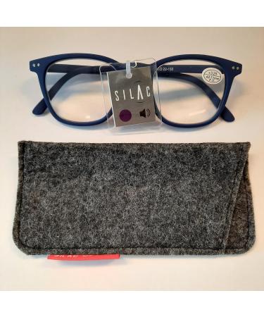 Silac Reading Glasses Unisex - Rectangular +3.00 Diopter - Light Durable & Comfortable - Blue Rubber 7501 for Men & Women - Buy Online on GoSupps.com