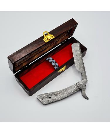Razor Damascus Steel | Men's Gift Set | High Quality and Handmade | Barber Razor | DBR38