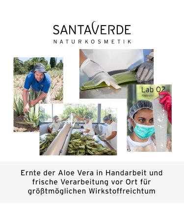 Santaverde Aloe Vera Gel Pure | Light Moisturizing Facial & Body Gel | Anti-Inflammatory & Calming | Fragrance-Free for All Skin Types | 100% Vegan | 50ml - Buy Online on GoSupps.com
