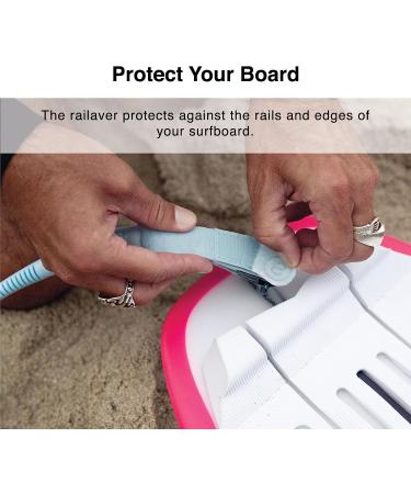 SYMPL Premium 6ft Surfboard Leash - Quick Release Velcro Ankle Cuff, Comfort Neoprene Padding, Light Blue - Ideal for Surf, Skim, Longboard, SUP Paddle Boards - Buy Online on GoSupps.com