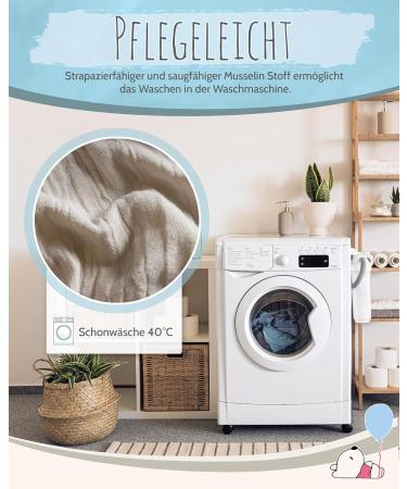 PIC BEAR Wrap Editions 75x85cm - 100% Musselin Cotton Elastic Band for Baby Comfort - Gentle & Protective (Tender Peach) - Shop Internationally - Buy Online on GoSupps.com