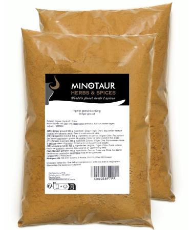 Buy MINOTAUR Ginger Powder - 2 x 500g (1 Kg) | Ground Ginger Spices for International Shipping - Buy Online on GoSupps.com