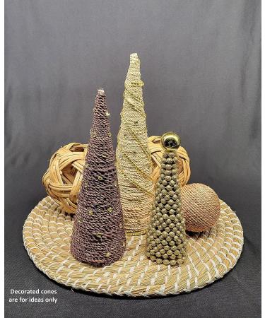 Set of 3 Small Paper Mache Cone Open Bottom 7X3 in. - Craft Supplies - Buy Online on GoSupps.com