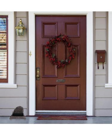 Relaxdays Cast Iron Shoe Brush Hard Bristles Antique Outdoor Boot Scraper Hedgehog Design Coir Brown/Bronze/Copper 17.5 x 24 x 14cm Brown / Bronze / Copper - Buy Online on GoSupps.com