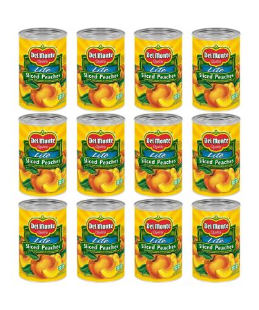 Del Monte Foods Sliced Yellow Peaches in Extra Light Syrup, 15 Ounce (Pack of 12) Extra Light Syrup, 12 Pack