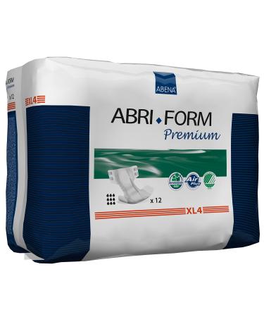 ABENA Abri-Form Premium All-In-One Incontinence Pads For Men & Women Eco-Friendly Womens Incontinence Pads Mens Incontinence Pads - XL 4 110-170cm Waist 4000ml Absorbency 12PK