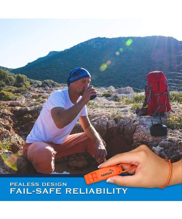 Emergency Safety Whistle Set - Lightweight Plastic Survival Whistles with Lanyard and Clip for Car Rescue, Hiking, Boating, Camping - 2 Pack - Buy Online on GoSupps.com