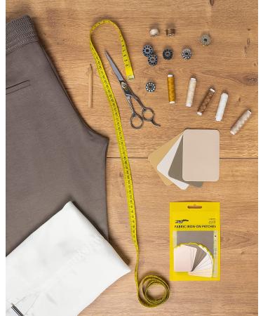 ZEFFFKA Premium Quality Fabric Iron-on Patches - Shades of Brown Beige Khaki - 12 Pieces - 3 x 4-1/4 - Buy Online on GoSupps.com