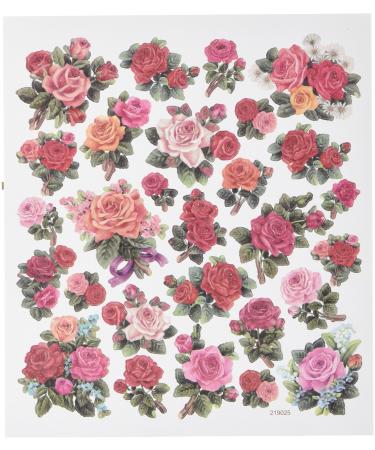 Tattoo King SK129MC-4911 Multicolored Sticker  Classic Roses
