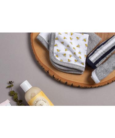 Washcloths 6-Pack - Super Soft Absorbent Knit Terry, 100% Organic Cotton, Heather Grey - Buy Online on GoSupps.com