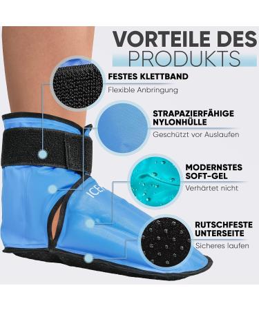 ICEHOF Cooling Boots - Gentle Fabric Therapy Shoes for Chemo & Rheumatism Relief | Unisex Gel Cold Therapy Socks - Buy Online on GoSupps.com