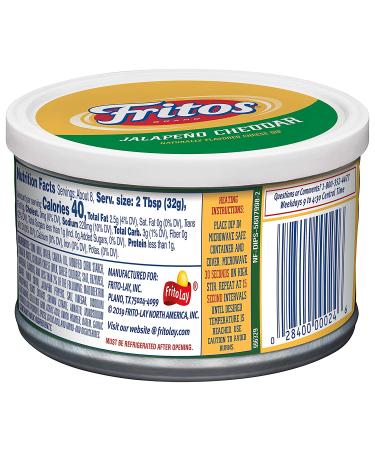 Fritos Jalepeno Cheddar Dip 9 oz - Delicious Snack Dip for Chips and More - Buy Online on GoSupps.com