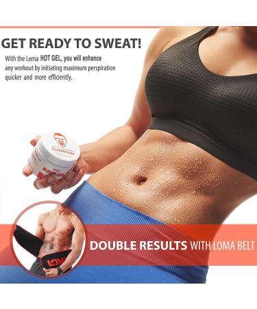 LOMA Hot Gel - Premium Sweat Cream for Women and Men - Skin Tightening Stomach Cream with Aloe Vera Extract - Original Lipo Gel for Enhanced Workouts - Buy Online on GoSupps.com